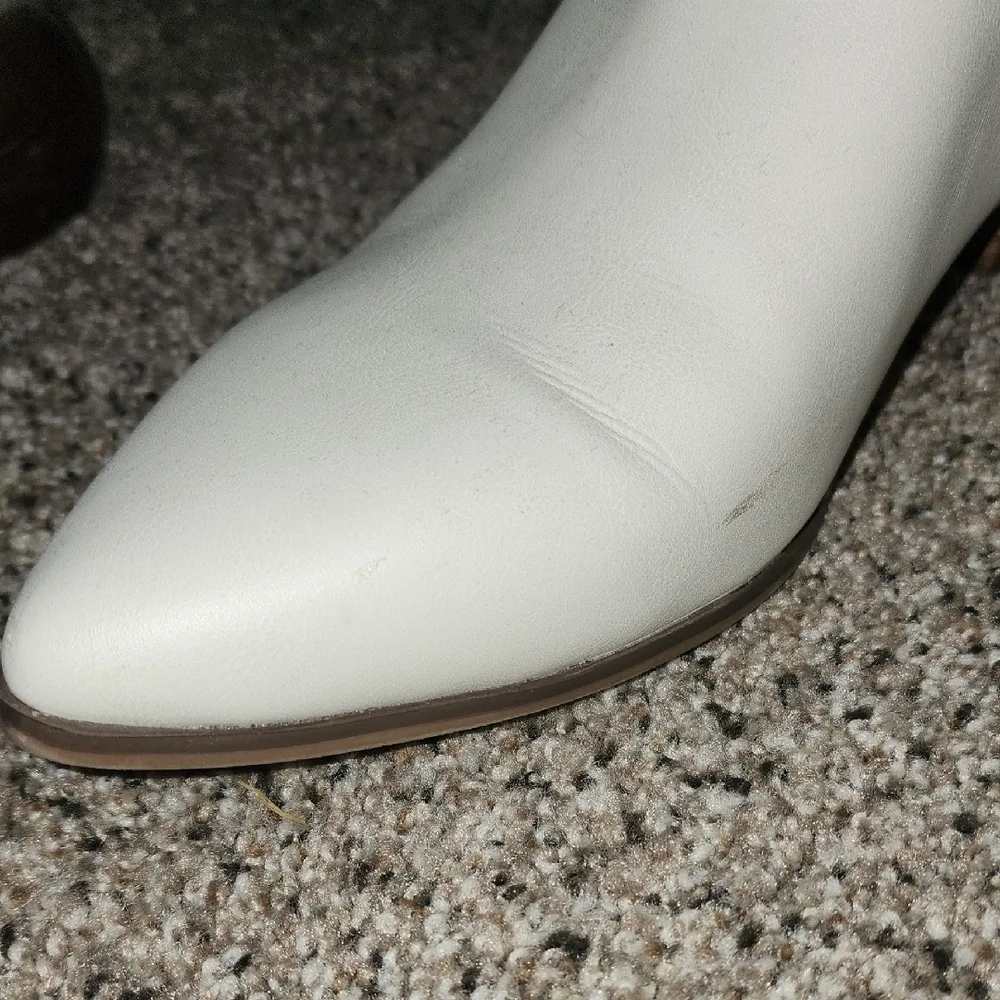 White Knee-High Women's Boots - Picture 6 of 8